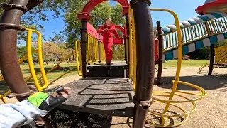 Money Heist Thieves Chase Me in Playground - INSANE POV
