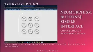 Neumorphism UI Button | Pure CSS Creating Simple & Easy Button Using Neumorphism
