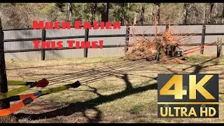 #4 Pulling Stumps With Snatch Block Pulleys and 25:1 Mechanical Advantage [4K 60FPS]