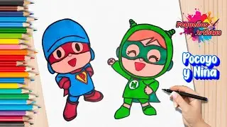 Pocoyo y Nina | Dibuja y Diviértete con La Liga de los Super Amigos Extraordinarios 🖍️🦸‍♂️