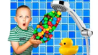 Wow Max and mom funny story about candy for kids |  video for kids
