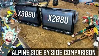 Alpine X308U & X208U side by side comparison for the 13-16 Dash Swaps