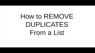 Remove Duplicate Elements From List Using Python