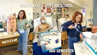 FIRST DAYS OF NURSING SCHOOL | third semester