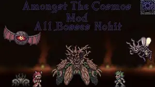 Terraria: Amongst The Cosmos Mod - All Bosses (Nohit)