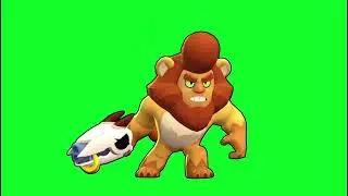 LION BULL WINNING ANIMATION GREEN SCREEN BRAWL STARS