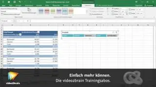 Excel 2016: Pivot-Tabellen Tutorial: Datenschnitte formatieren |video2brain.com