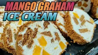 HOMEMADE MANGO GRAHAM ICE CREAM ROLL