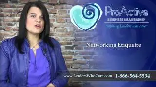 Networking Etiquette - Business Coaching - Leaders Who Care