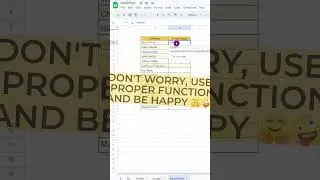 Proper capitalization in Google Sheets ! 😮⚡ #excel #googlesheets #tips
