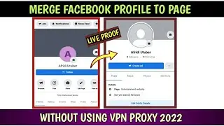 How To Merge Facebook Profile Into Facebook Page | Convert Facebook Profile To Page 2022
