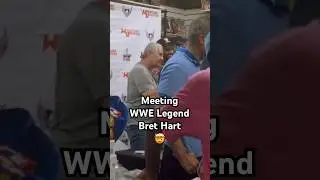 Meeting WWE Legend Bret Hart #wwe #brethart