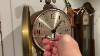 Winding my Seth Thomas Banjo Wall Clock