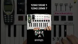 БРИГАДА на пианино! Легко! 
