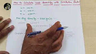 How to calculate Granular Sub-Base (GSB) quantity with Compaction Factor