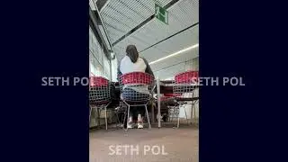Asian barefoot shoeplay sneakers in library (FULL VIDEO IN DESCRIPTIONS)