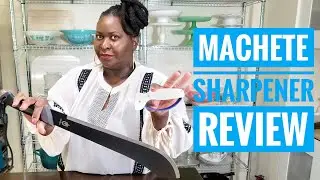 How to sharpen your MACHETE | Accusharp 001c BLADE change and DEMO