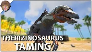 Ark: Survival Evolved - HOW TO TAME A THERIZINOSAURUS (Megalosaurus Egg Kibble)