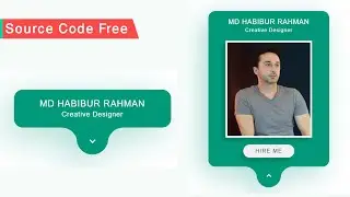 Animated Profile Card Drawer UI Design | HTML CSS And JavaScript Tutorial