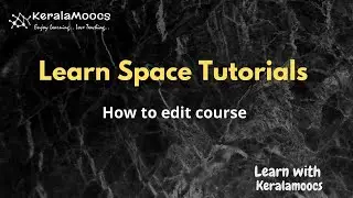 How to edit your Course