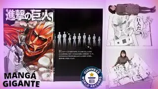 Attack on Titan entra para o Guinness Book com maior volume de mangá do Mundo