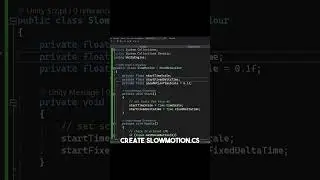 how to slow motion in unity