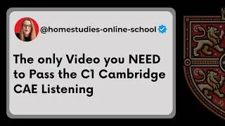 CAMBRIDGE Advanced English C1 Listening Exam - COMPLETE Instructions & Exercises