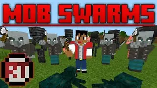 Minecraft But Random Mob Swarms Spawn Every Minute