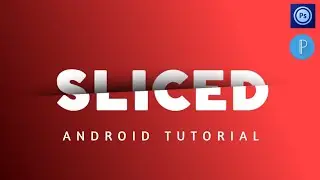 Cara Membuat Sliced Text Effect Di android | Pixellab & Photoshop Touch Tutorial