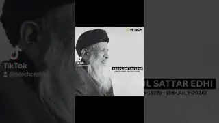 Remembering || Abdul Sattar Edhi || a beacon of humanity and compassion. 8/7 💔 #Edhi #HumanityFirst