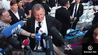 ALL BLACKS:  Ian Foster after the official team welcome ceremony in Lyon