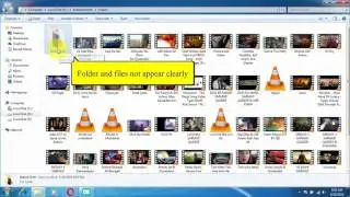 how to hide and show file and folder in window 7