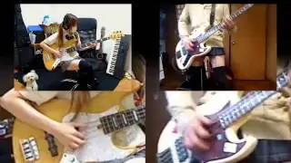 MAXIMUM THE HORMONE　ROLLING1000tOON 弾いてみた を合わせてみた 【nanapiko x pekenyo】 マキシマムザホルモン