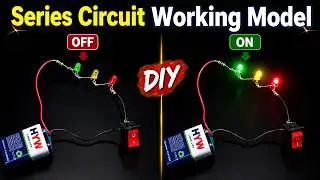 series circuits working project using led lights - resistors - switches - diypandit | DIY pandit