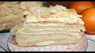 100 слоев в одном торте и очень вкусный крем. Торт Наполеон.
