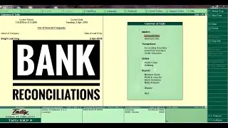 Auto Bank Reconciliation in Tally.Erp9 (GST)
