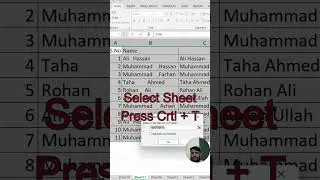 How to convert data into table in excel | #share #365  #removecharacters #excelworld #excelshortcuts