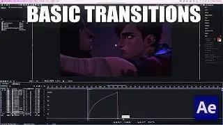 HOW TO EDIT ON AFTER EFFECTS FOR BEGINNERS (SIMPLE TRANSITIONS)