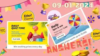 Amazon funzone quiz today | 09-01-2024 | Amazon funzone jackpot today | Answers