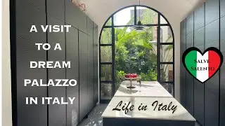 Visit a beautifully restored and renovated palazzo in Puglia Italy with European art and antiques