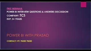 POWER BI TCS INTERVIEW QUESTIONS AND ANSWERS DISCUSSION || TCS POWER BI LATEST INTERVIEW QUESTIONS.
