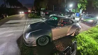 Crazy RWB Porsche 911 SHUTS DOWN Cars & Coffee!