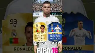🇵🇹 CRISTIANO RONALDO worst vs best card in EVERY FIFA! (10-24)⚽ 