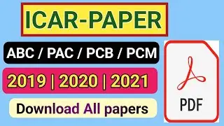 ICAR previous year question paper in Hindi and English | 2019,2020,2021 |icar paper analysis
