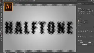 Easy Way to Create a Halftone Dotted Effect for Text in Adobe Illustrator
