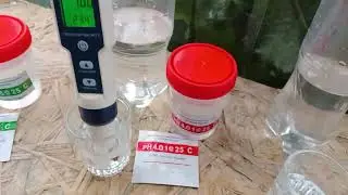 Calibration of pH meter.