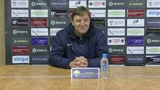 Пресс-конференция после матча ФК Зоркий 4:0 ФК Электрон тренера ФК Зоркий Камольцева Вячеслава