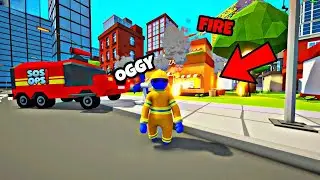 OGGY AND JACK Got a Job as a FIREFIGHTER in SOS OPS!