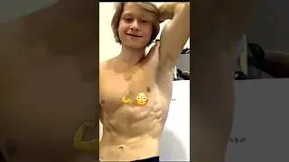 The man has strong muscles 💪😳
