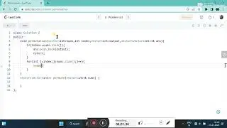 46.  Permutations || LEETCODE SOLUTION || IN C++ || DATA STRUCTURE AND ALGORITHM